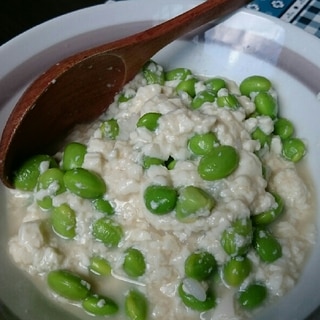 まぜるだけ！枝豆豆腐ごはん